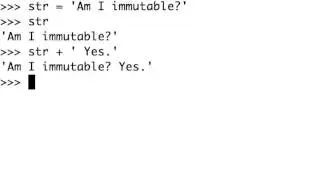 Python Strings - Immutable