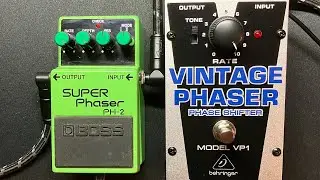 BOSS PH-2 SUPER Phaser vs Behringer VP1 'VINTAGE PHASER' #boss #behringer #guitarpedals  #phaser