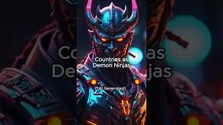 Countries as Demon Ninjas | AI Generated