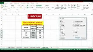 How to subtract Practiclal marks from obtained marks