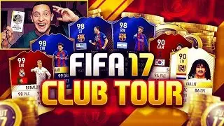 INSANE FIFA 17 CLUB TOUR!! MY BEST FIFA TEAM EVER! 10,000,000+ COINS WORTH!