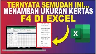 Cara Menambah Ukuran Kertas F4 pada Microsoft Excel