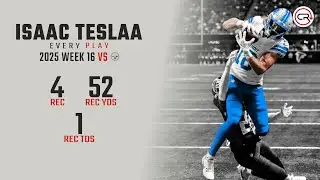 Isaac TeSlaa Week 16 Highlights | Every Target and Catch vs Steelers
