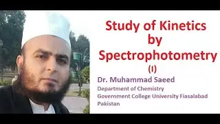 Study of kinetics by spectrophotometry