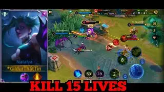 AoV : NATALYA GAMEPLAY | BEST BUILD - KILL 15 LIVES | ARENA OF VALOR
