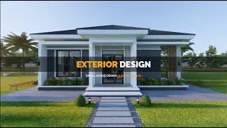 Simple House design | 10m &times; 12.50m | Living Area 12sqm | Master Bedroom 15sqm | 3D design