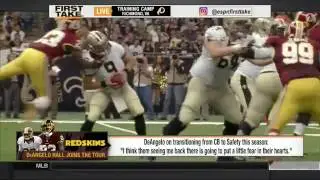 ESPN FIRST TAKE 8-8-2016 DEANGELO HALL JOINS THE DEBATE DESK