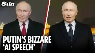 Putin accused of STAGING NYE address with AI as viewers notice eerie similarities