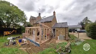 Oak Frame Garden Room Install