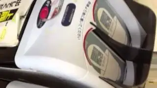 Slippers off...
