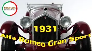1931 Alfa Romeo Gran Sport, Midori No. 500-036 1/24 Scale, Model Kit Build
