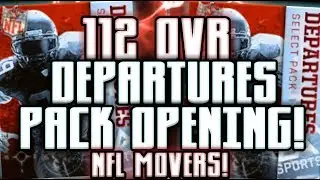NFL MOVERS. DEPARTURES PACK! 112 OVERALL MOVERS PLAYERS! MADDEN MOBILE 18! MADDEN MOBILE MOVERS! NFL
