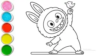 Cute Labubu Doll Drawing for kids, Painting & Coloring for kids, Toddlers | Let's Draw Together