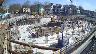 Timelapse Fietsenkelder en stationsplein Zwolle