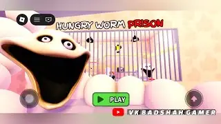 Escaping HUNGRY WORM PRISON RUN 😱 | Roblox Obby Gameplay