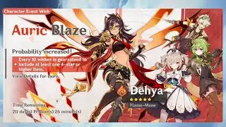 Rolling on Dehya + Weapon Banner | Genshin Impact | No Commentary