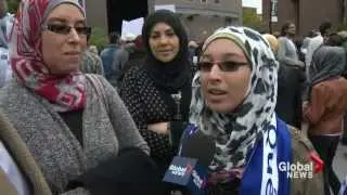 Faith groups protest in Montreal over religious symbol ban