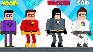 NOOB vs PRO vs HACKER vs GOD - The Superhero League