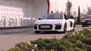 Real Madrid Players recieving their new Audi Cars