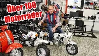 Sebastian zeigt uns SEINEN LADEN / Bimota, Simson, Honda Monkey usw