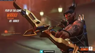 POTG! WRAXU BEST HANZO IN THE WORLD ! OVERWATCH 2 GAMEPLAY SEASON 1