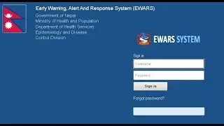 Steps of Disease case entry in EWARS (Early Warning, Alert & Response System). Dengue.