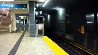Canada Line 104/204 arriving at Waterfront Station