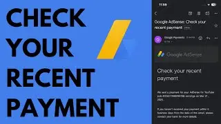 google adsense check your recent payment inbox | google adsense check your recent payment