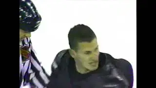 Adam Foote Drops Bill Guerin Oct. 24th, 1998