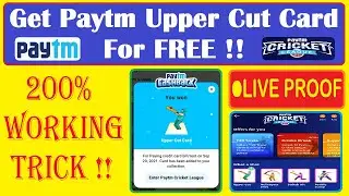 🤩💯 Paytm Cricket League Upper Cut Card Trick | Live Proof | 100% Working Trick | @paytm  Rare Cards