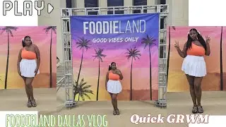 Trying viral foods at Foodieland Texas⭐️Foodieland Dallas 2024 Vlog & GRWM, Food review + mukbang😋