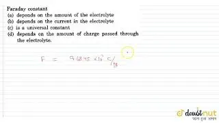 Faraday constant
