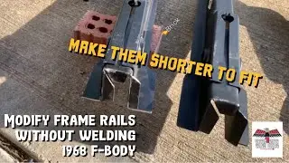 Replacement Frame rail modification for 1968 Firebird or Camaro how much to remove.