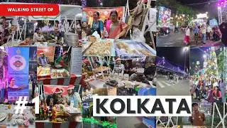 Park Street Kolkata Christmas 2025 Walking Street Food | Flurys The Lalit | Allen Park |Jesus Christ