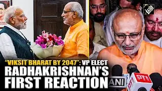 &ldquo;We have to develop Viksit Bharat&hellip;&rdquo; VP-elect CP Radhakrishnan&rsquo;s first reaction after win