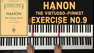 Hanon The Virtuoso-Pianist Book 1 Exercise No.9 Piano Tutorial by The Harp Pianist