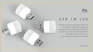 1 Watt USB LED bulb for home, outdoor indoor, Reading, and Sleeping (RAJ TRADING)