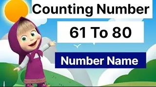 number Name 61 to 80/spelling/number name #education #learn #numbers #name #learning