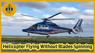 Helicopter Flying Without Blades Spinning