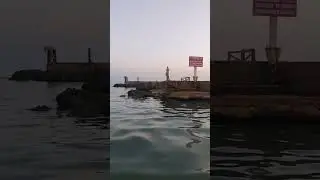 Тирренское море,  разрушенный рыбацкий пирс