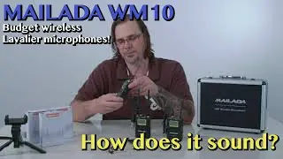 Mailada WM-10 Wireless Lavalier Microphones For DSLR and XLR input cameras. #filmmaking #audiogear