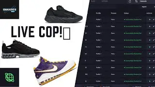 YEEZY 700 MNVN BLACK/STUSSY SPIRIDON 🔴 LIVE COP + MORE!
