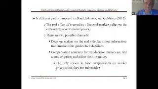 Itay Goldstein- Global Virtual Seminar Series on Fintech