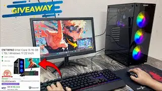 Under ₹10000 full gaming PC setup free fire | core i5 8gb low-end flipkart rionix entwino dzab PC