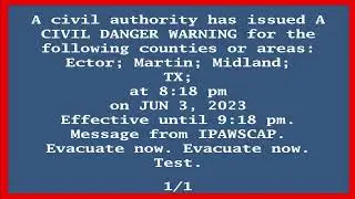 EAS Mock 12: Mobile DASDEC Screen Testing