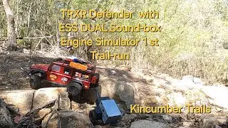 TRX4 Defender with sound box 1st trail-run at Kincumber Trails