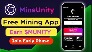 MineUnity: The FREE Mining App with HUGE Airdrop Rewards Await! 🚀💰