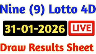 31/01/2026 Nine Lotto Results | 4d Result Today | 9 Lotto 4d Results | Today 4d Result Live