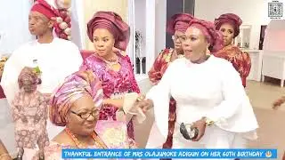 MADAM OLAJUMOKE ADIGUN @ 60YRS Grand Entrance to the Venue with OLAWALE VICTORY PERFORMING 🎭 LIVE.