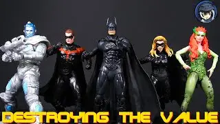 McFarlane Toys Batman And Robin Figures, Mr. Freeze, Poison Ivy, BatGirl - Destroying The Value